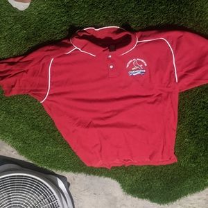 Antiqua Vintage St Louis Cardinals 2006 World Series  Embroided Polo Shirt Sz XL